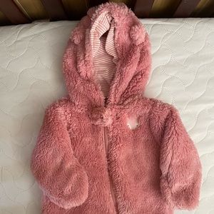 Carter’s Just One You - Pink Jumpsuit/Fleece Romper/Winter. Size 3 months